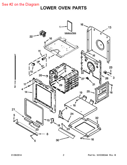 Picture of Whirlpool TRIM - Part# W10339499