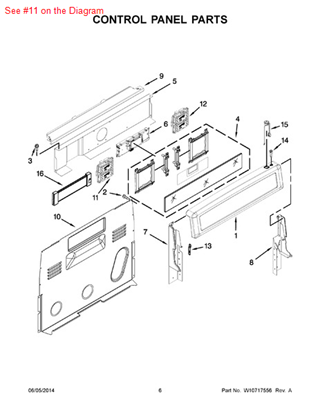 Picture of Whirlpool CNTRL-ELEC - Part# W10341840