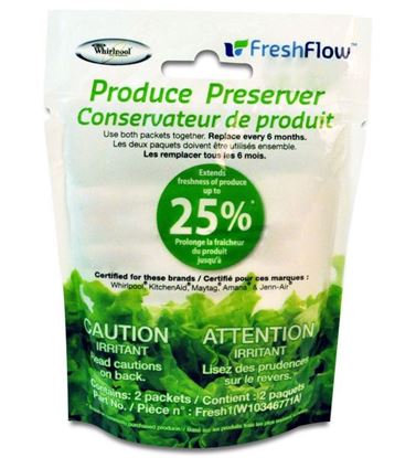 Picture of Fresh Flow Produce Preserver Replacement Packet By Whirlpool - Part# W10346771A