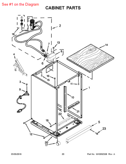 Picture of Whirlpool SHELL - Part# W10356268