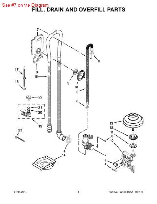 Picture of Whirlpool VALVE-INLT - Part# W10365756