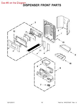 Picture of Whirlpool PAD - Part# W10368730