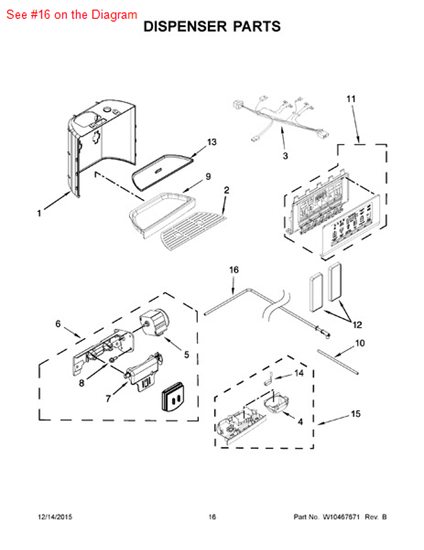 Picture of Whirlpool SPIGOT - Part# W10386774