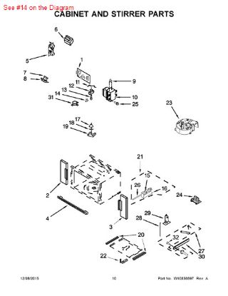 Picture of Whirlpool THRMST-FIX - Part# W10389447