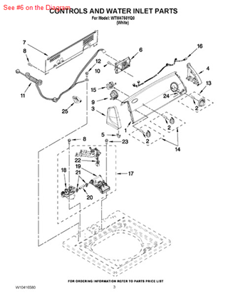 Picture of Whirlpool CNTRL-ELEC - Part# W10393783
