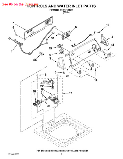 Picture of Whirlpool CNTRL-ELEC - Part# W10393783