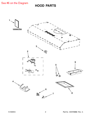Picture of Whirlpool SWTCH-ROTR - Part# W10395074