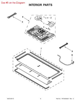 Picture of Whirlpool HARNS-WIRE - Part# W10396610
