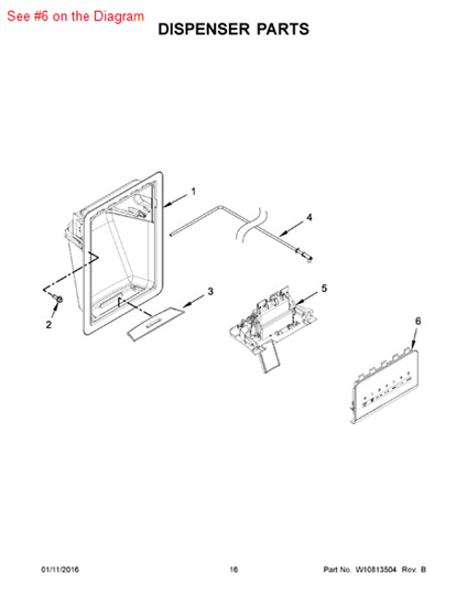 Picture of Whirlpool UI ASSY-23 - Part# W10397956
