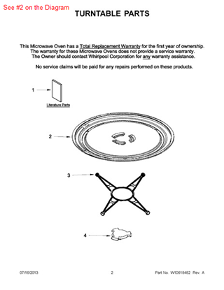 Picture of Whirlpool TRAY-COOK - Part# W10398722