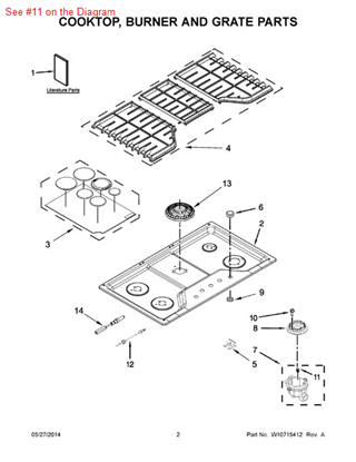 Picture of Whirlpool SPUD-ORFCE - Part# W10409146