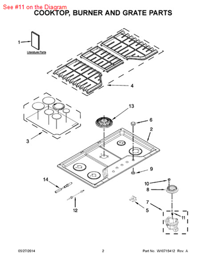 Picture of Whirlpool SPUD-ORFCE - Part# W10409146