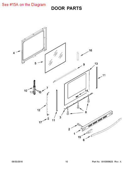 Picture of Whirlpool SPACER - Part# W10429492