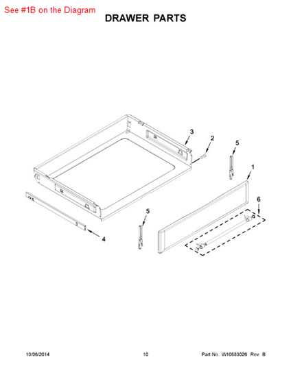 Picture of Whirlpool PANEL-DRWR - Part# W10432480