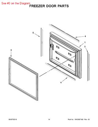 Picture of Whirlpool GASKET-FIP - Part# W10436252