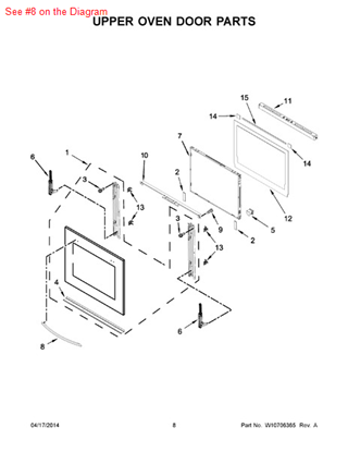 Picture of Whirlpool HNDLE-DOOR - Part# W10437675