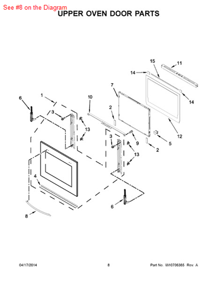 Picture of Whirlpool HNDLE-DOOR - Part# W10437675