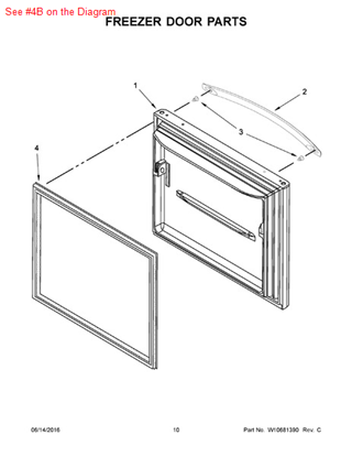 Picture of Whirlpool GASKET-FIP - Part# W10443312