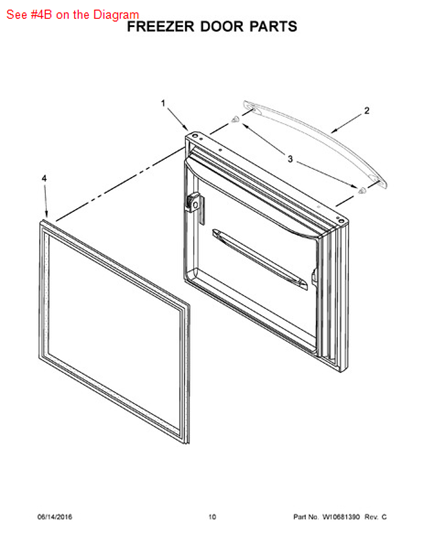 Picture of Whirlpool GASKET-FIP - Part# W10443312