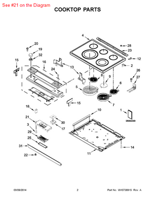 Picture of Whirlpool CNTRL-ELEC - Part# W10453973