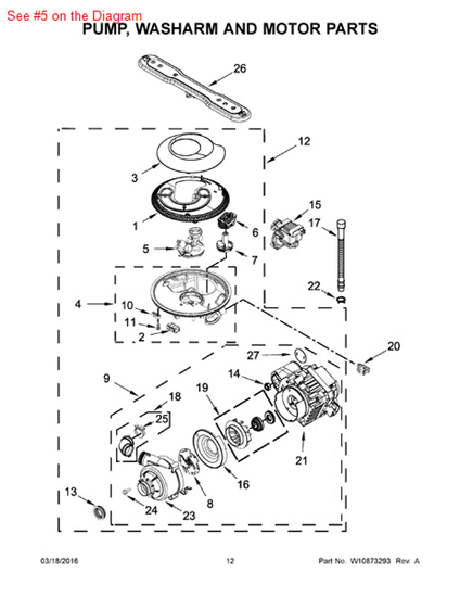 Picture of Whirlpool COVER - Part# W10463892