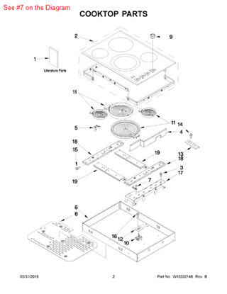 Picture of Whirlpool THRMST-FIX - Part# W10464566