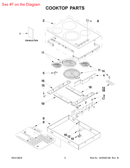 Picture of Whirlpool THRMST-FIX - Part# W10464566