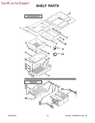 Picture of Whirlpool TRACK - Part# W10468556