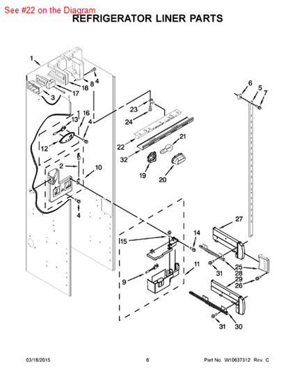 Picture of Whirlpool CONTRL-BOX - Part# W10468948