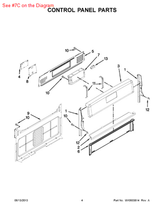 Picture of Whirlpool CNTRL-ELEC - Part# W10475745