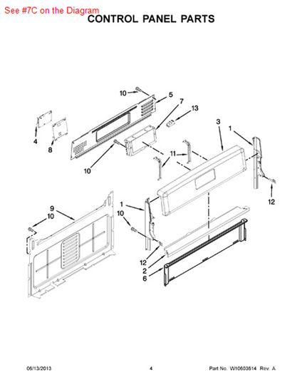Picture of Whirlpool CNTRL-ELEC - Part# W10475745