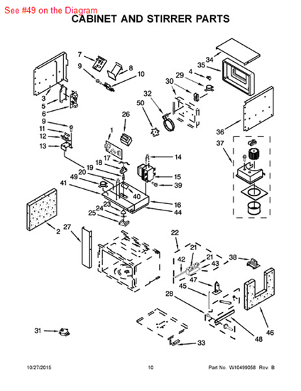 Picture of Whirlpool SENSOR - Part# W10475857