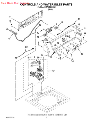Picture of Whirlpool CNTRL-ELEC - Part# W10480262