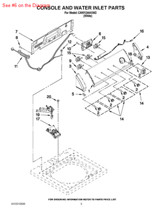 Picture of Whirlpool CNTRL-ELEC - Part# W10480294