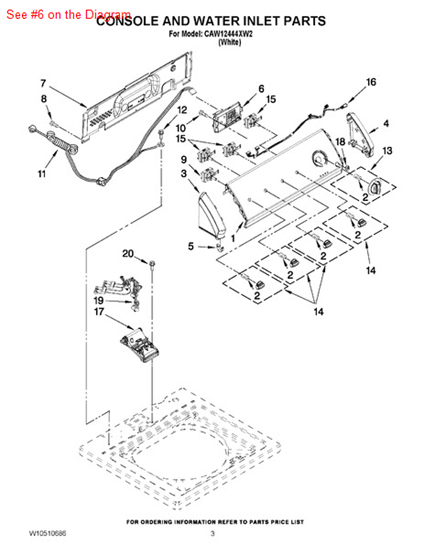Picture of Whirlpool CNTRL-ELEC - Part# W10480294
