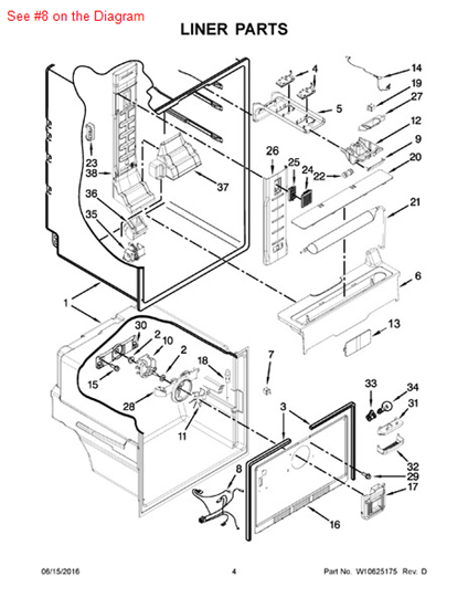 Picture of Whirlpool HARNS-WIRE - Part# W10487766