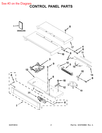 Picture of Whirlpool APPL MGR G - Part# W10496836