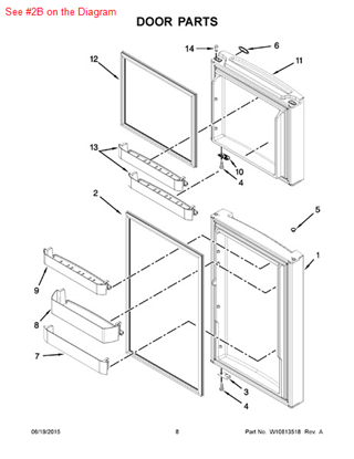 Picture of Whirlpool GASKET-FIP - Part# W10507460