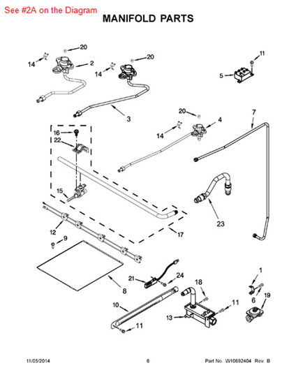 Picture of Whirlpool HOLDER-ORF - Part# W10514426