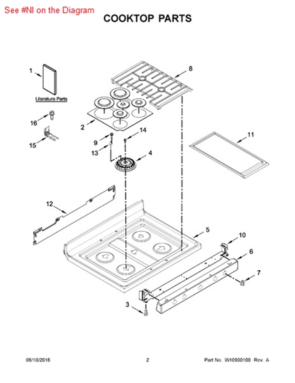Picture of Whirlpool HARNS-WIRE - Part# W10519920