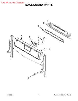 Picture of Whirlpool PANL-CNTRL - Part# W10535676