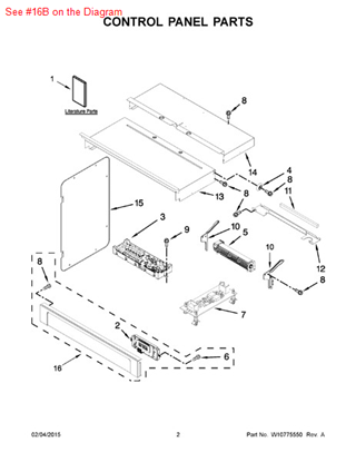 Picture of Whirlpool PANL-CNTRL - Part# W10540029