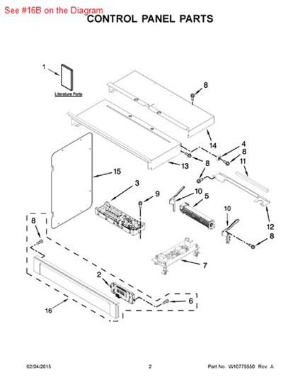 Picture of Whirlpool PANL-CNTRL - Part# W10540029