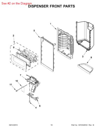 Picture of Whirlpool CNTRL-ELEC - Part# W10560267
