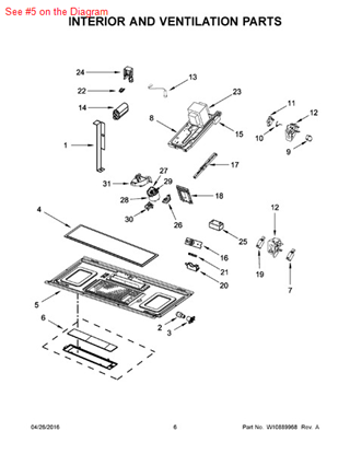 Picture of Whirlpool BASE - Part# W10571127