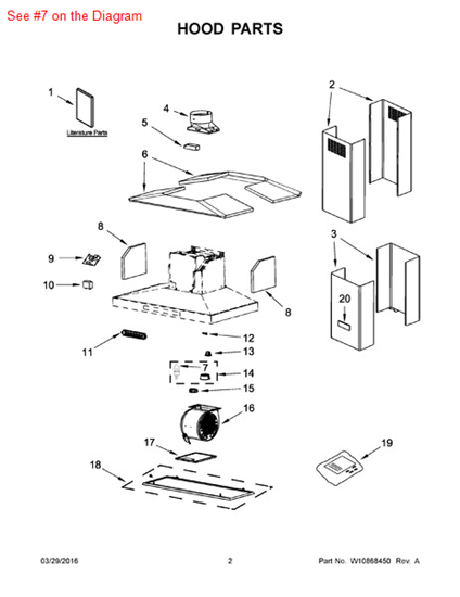 Picture of Whirlpool BULB-LIGHT - Part# W10571723