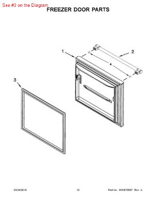 Picture of Whirlpool GASKET-FIP - Part# W10571962