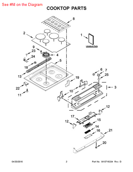 Picture of Whirlpool HARNS-WIRE - Part# W10575120