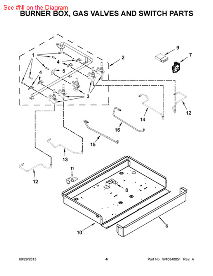 Picture of Whirlpool HARNS-WIRE - Part# W10577586