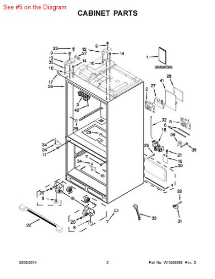 Picture of Whirlpool CNTRL-ELEC - Part# W10581606